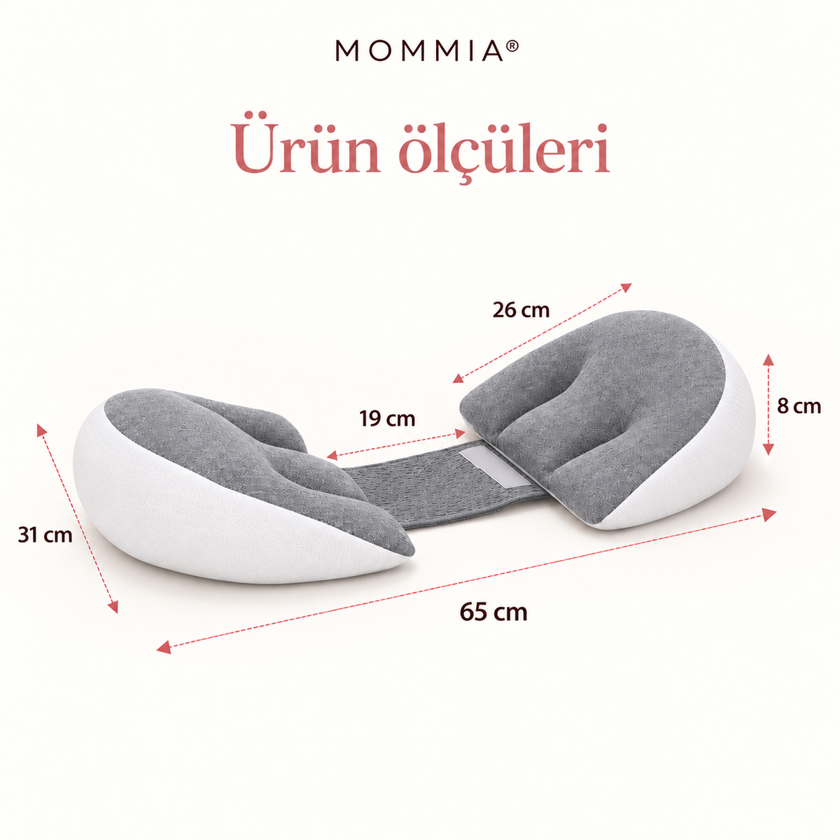 MOMMIA® Ayarlanabilir Emzirme ve Hamile Destek Yastığı